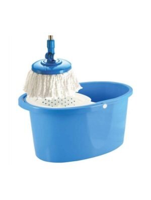 DF201210032 Smooth Clean Mop Spin Bucket Mop with 1-Piece Absorbent Refill for All Type of Floors, 360 Degree Spin Bucket Mop