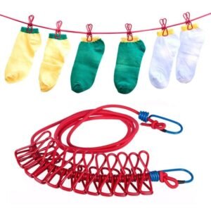 CLOTH LINE WITH CLIP (Cloth Rope 2pcs)