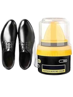 Leather Repair Cream,Liquid Shoe Polish,Leather Repair Cream with Sponge Applicator,Beauty Cream for Leather Shoes with Brush (SET OF 1)