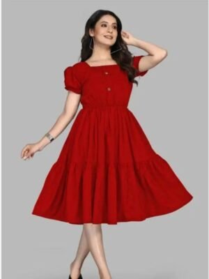 Women Ethnic Dress Dark RED Dress