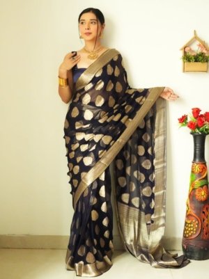 Womens Banarasi Silk Saree